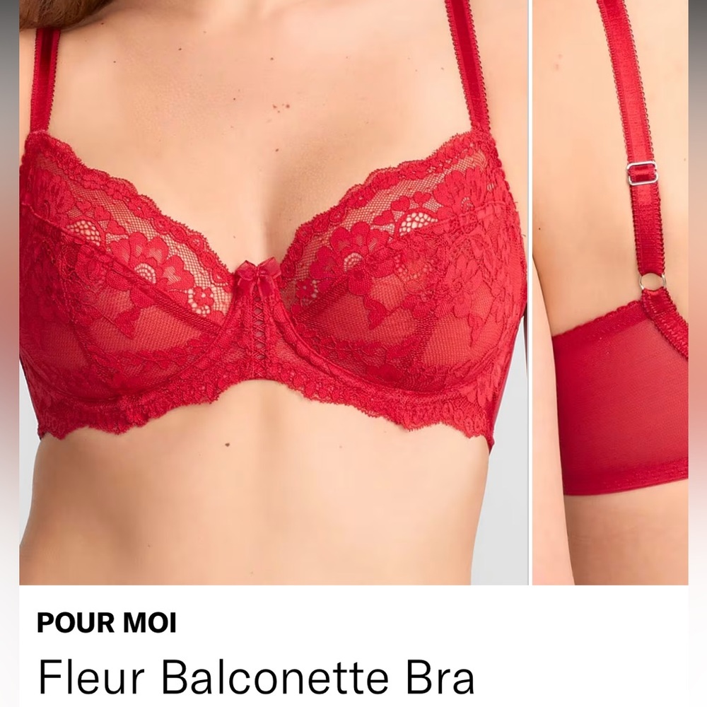 POUR MOI Fleur Balconette Bra 32J
